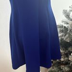Iris Royal Blue V-Neck Mini Dress Photo 2