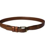 Coach Vintage Leather Cowhide Belt Brown Solid Brass Buckle Classic western 30" Photo 1
