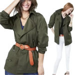 jacket Cabi Expedition jacket double breasted pockets scrunched sleeve Photo 2