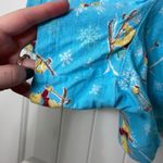 Disney women’s blue Winnie the Pooh snowflake pull on pajama lounge shorts XL Photo 1