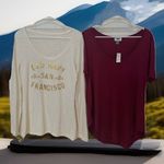 Old Navy 2* Chic Women's Tshirt Bundle Sz L SWEET OLDSTOCK Photo 0