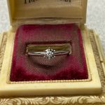 14K White Gold Diamond Classic Solitaire Ring Engagement Promise Gift Size 6.25 Silver Photo 1