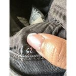 7 For All Mankind Womens Size 25 Black Gothic Grunge Denim Skinny Leg Jeans Photo 3