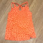 The North Face  Small Orange Woven Breezeback Tank Top Lightweight Activewear Photo 0