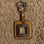 Tignanello Brown Leather Keychain or Bag charm Photo 1