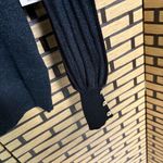 Nanette Lepore ‎ Black Shimmer Stitch Pre Washed Yarn Sweater Size Medium Photo 4