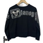Disney Walt  World Black and grey sparkle glittery spirit jersey sweatshirt xs Photo 0