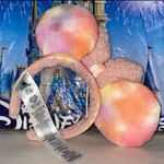 Disney Parks pink winter Sherpa tiedye Minnie Mouse ears NWT Photo 1