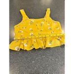 LA Hearts L.A. Hearts Yellow Daisy Print Top Size Medium Photo 6