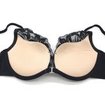 Adore Me  Black‎ Lace Plunge Push Up Bra 32C Boudoir Glam Lingerie Whimsy 40043 Photo 3