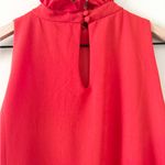 Elliatt  Sonnet High Neck Swing Dress with Ruffle in Bright Red - Size M Photo 3