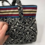 Vera Bradley  | Black & White Damask Stripe Quilted Shoulder Bag Photo 2