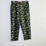 Anthropologie NEW Camouflage Floral Pant Green Granola Girl Indie Casual Small Photo 6