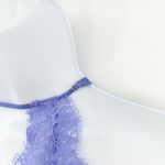 Victoria's Secret VS Womens Coquette Lace Halter Mini Slip Dress Size L Purple Photo 4