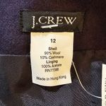 J.Crew Womens Navy Wool Cashmere Blend Pants 12 New NWT Photo 3