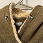 Aerie  Olive Green Fuzzy Hoodie Sweatshirt Photo 3