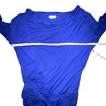 Athleta  Womens Dress Small Blue‎ Stretch Solstice Casual Cowl Neck Long Sleeves Photo 5