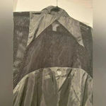 Forever 21  Women Black Mesh Lightweight Zip Front High Neck Track Jacket Size S Photo 10