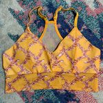 Yellow Padded Floral Bralette Size M Photo 0