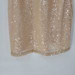 A New Day Womens Sequin Tank Top Medium Cream Sleeveless V Neck Holiday Party Photo 7