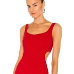Likely  Revolve red midi flare dress NWT Photo 3