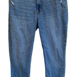 Abercrombie & Fitch Abercrombie Fitch TheSkinny HighRise Jeans Distressed Hem Curve Love Blue 29 EUC Photo 0