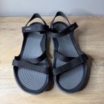 Crocs  Swiftwater Sandal Black Grey Strappy Sport Athletic Hiking Water Shoe W 10 Photo 3