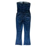SER.O.YA Free People Women’s April Strapless Denim Flared DeepSea Blue Jumpsuit Size M Photo 5