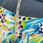 Lilly Pulitzer  Blue & Green Tropical Print The Chipper Bermuda Shorts Size 4 Photo 3