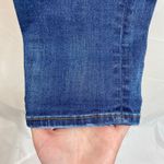 American Eagle ‎ women's dark medium wash ripped skinny super stretch jeans 10 Photo 2