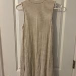 Alya Beige and White Striped Dress XS Photo 1