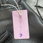 NWT Black Fringe Leather Backpack Photo 5