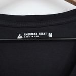 American Giant Classic V Neck Tee Black Size Medium Made in USA Cotton Photo 2