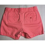 J.Crew Chino Shorts Womens Size 2 Neon Orange Pink Cotton 5" Photo 3