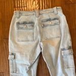 Kancan Winston high rise cargo light wash jeans 7/27 Blue Photo 10