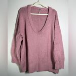 Free People Brookside Oversized Dolman Reverse Seam Tunic Sweater Sz L Photo 5