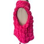 NEW IN Magenta pink Bubble Quilted Puffer Vest NEW Size L Photo 3