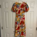 White Closet Floral Fruit Midi Dress Photo 2