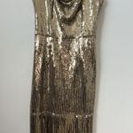 Bronx and Banco  Cherie Gold Maxi Dress Size: XS Photo 5