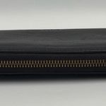 Fossil  Black Leather Full Zip Around Wallet with Gold Hardware Photo 4