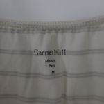 Garnet Hill Striped Tank Top Cream Gray Women's Size Medium Photo 2