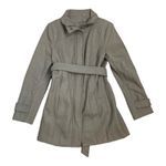 Calvin Klein  womens size 4 pea coat small wool blend tan tie hooded business pr Photo 0