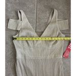 Calvin Klein  Sz. 10 NWT Cold Shoulder Rose Gold Shimmer Evening Gown Dress Photo 4