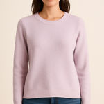 Madewell  Textured Knit Sweater Women’s Small Lavender Purple Pullover Preppy Photo 0