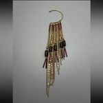 Free People -Chloe Ear Party Ear Chain-Gold /Black Photo 3