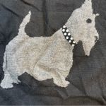 Grace Elements Black Sweater with Schnauzer Dog and sequins size 3x Photo 1