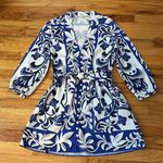 ZARA Floral Linen Blend Belted Mini Shirt Dress Sz L Photo 11