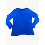 Calvin Klein Performance Ruched Blue Long Sleeve Lightweight Sweater Size M Photo 7