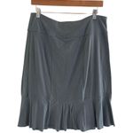 Athleta Gatsby Pull On Flounce Hem Skirt Gray Blue Size Medium 0627A Photo 0