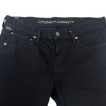 Citizens of Humanity  by Jerome Dahan Straight Leg Jeans Long Med Rise Black 27 Photo 1